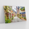 Obraz na płótnie 70x50 - Uliczka w mieście: włoska atmosfera - uliczka, miasto