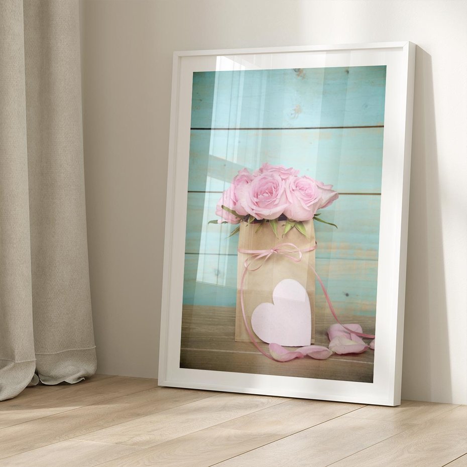 Plakat bez ramy 30x40 - Uczucie W Pełnym Rozkwicie - kwiaty, romantyczne