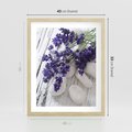 Plakat w ramie 40x50 - relaks z aromatem - lawenda, spa - rama drewno
