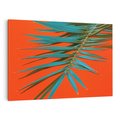 Obraz na płótnie 120x80 - Egzotyczny Urok - liście, palma