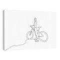 Obraz na płótnie 120x80 - Minimalistyczna Przejażdżka - szkic, minimalizm