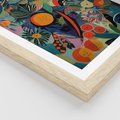 Plakat w ramie 40x50 - Echa Nietuzinkowych Wzorców - abstrakcyjny obraz olejny, jak picasso - rama drewno
