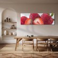 Obraz na płótnie 120x40 - Truskawki Słodki Raj - truskawki, owoce