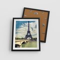 Plakat w ramie 40x50 - Wieża Eiffla - Ikona Paryża - wieża, Eiffla - rama czarna