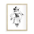 Plakat w ramie 50x70 - Piękno mody i urody - beauty, fashion - rama drewno