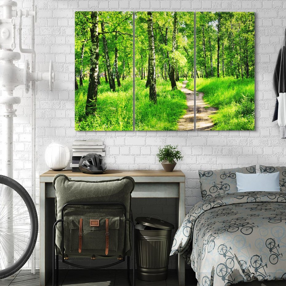 Obraz na płótnie 120x80 - odkryj piękno drzew - las, drzewa