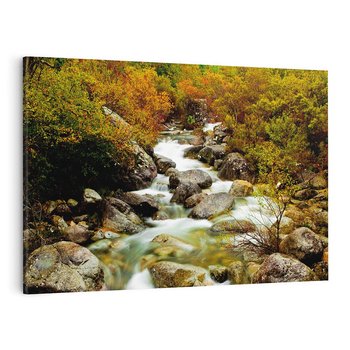 Obraz na płótnie 120x80 - Śpiew Strumienia - strumień, górski