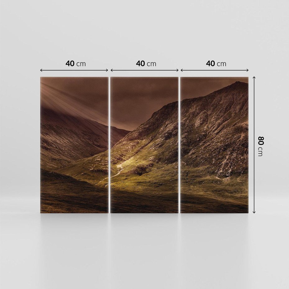 Obraz na płótnie 120x80 - Górska sceneria - góry, krajobraz