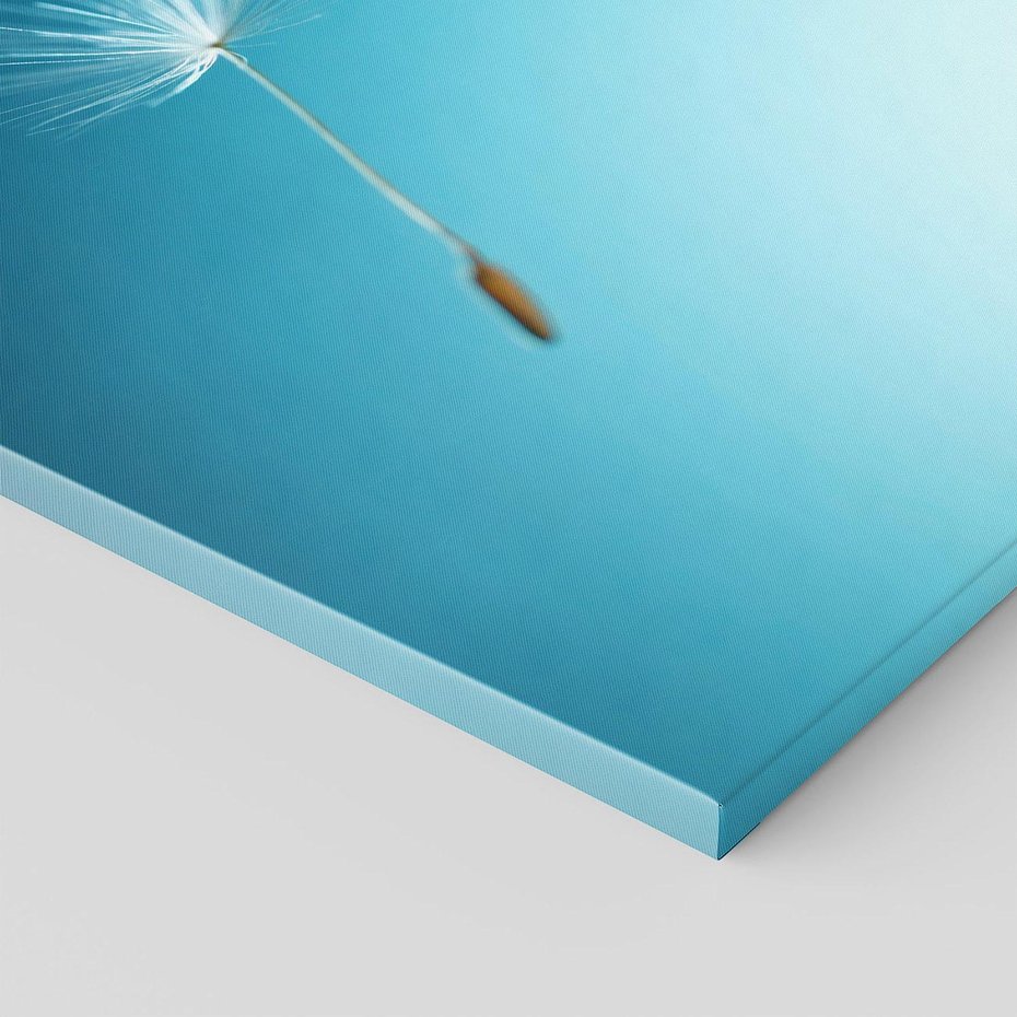 Obraz na płótnie 120x80 - Lekkość i Przemijanie - dmuchawiec, wiatr