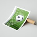 Plakat bez ramy 21x30 - Namiętność Piłki i Gola - piłka nożna, gol