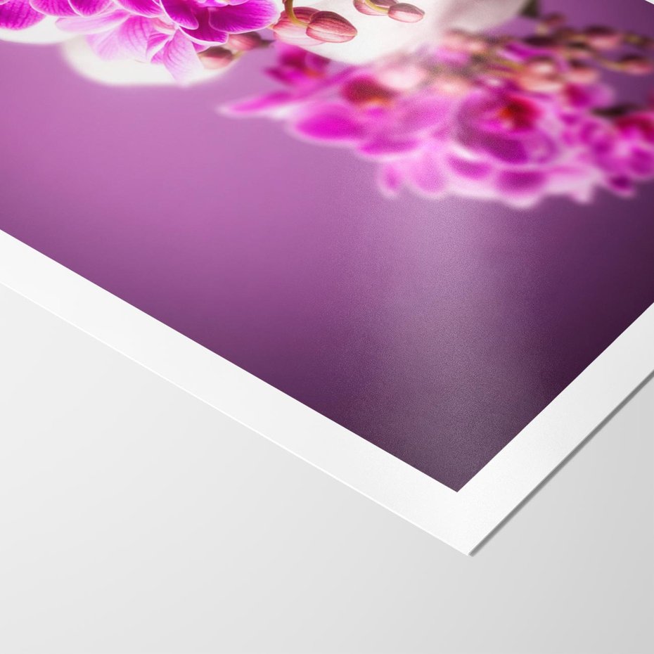 Plakat bez ramy 30x40 - Relaksująca orchidea w spa - spa, orchidea