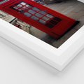 Plakat w ramie 50x70 - Londyńska budka telefoniczna - budka, telefoniczna - rama biała