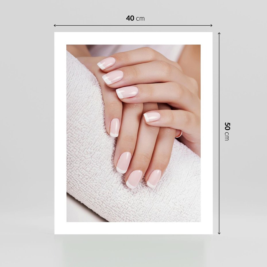 Plakat bez ramy 40x50 - Piękno manicure - manicure, paznokcie