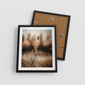 Plakat w ramie 40x50 - Jarzębina w Pejzażu - jesień, gałązka - rama czarna