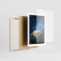 Plakat w ramie 30x40 - Kosmiczne Horyzonty - Ziemia, kosmos - rama drewno