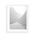 Plakat w ramie 40x50 - Nowoczesna Ekspresja - abstrakcja, 3D - rama biała