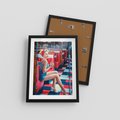Plakat w ramie 30x40 - Stylowa Elegancja - retro, pinup - rama czarna