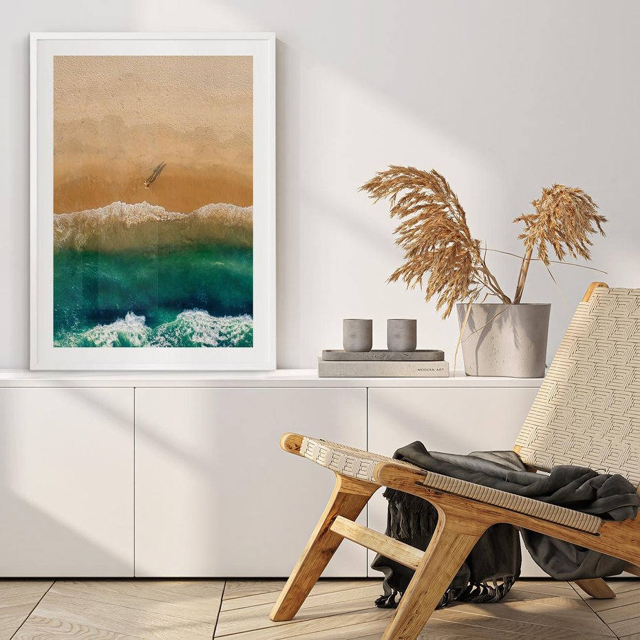 Plakat bez ramy 21x30 - Nadbrzeżna Harmonia - plaża, morze