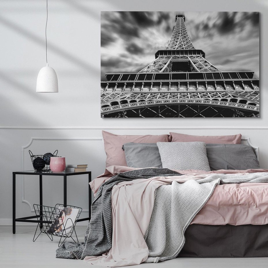 Obraz na płótnie 100x70 - Wieża Eiffla w Paryżu - Wieża, Eiffla