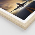 Plakat w ramie 30x40 - Podróż samolotem w pejzaż - samolot, podróż - rama drewno