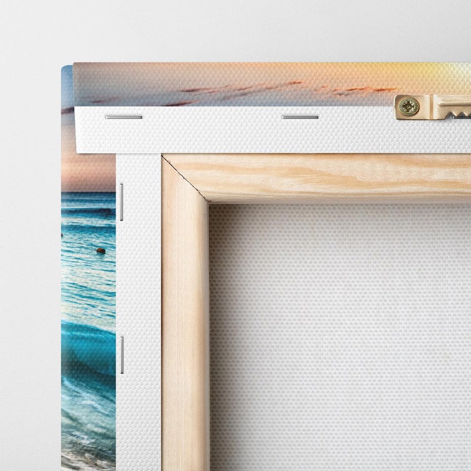 Obraz na płótnie 120x80 - Spokój morza: moment relaksu - plaża, morze