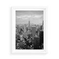Plakat w ramie 50x70 - Majestatyczne Wysokości - Nowy Jork, wieżowce - rama biała