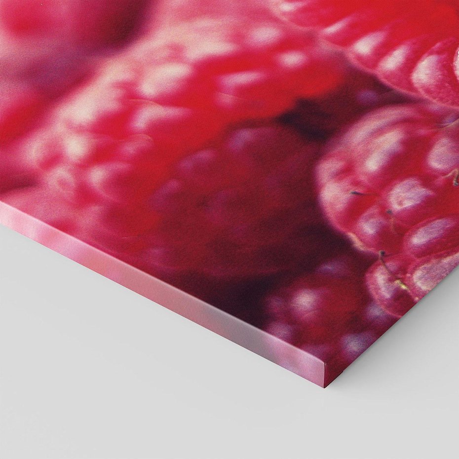 Obraz na płótnie 120x80 - Maliny Soczysta Eksplozja - maliny, owoce