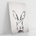 Obraz na płótnie 50x70 - Szkicowany królik w grafice - szkic, królik