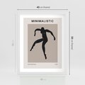 Plakat w ramie 40x50 - Sztuka Nowoczesności: Minimalistyczny Plakat - modern art, minimalistyczny plakat - rama biała