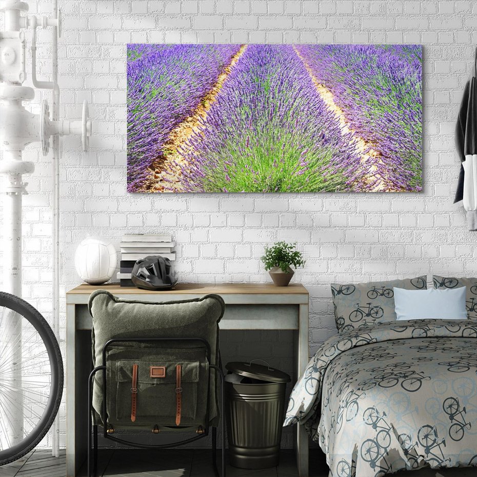 Obraz na płótnie 120x60 - Lawendowy kwiat - lawenda, kwiat