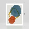 Plakat bez ramy 40x50 - Modernistyczna Abstrakcja: Kolorowe Plamy - abstrakcja, modern