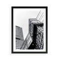 Plakat w ramie 50x70 - Fotografia Wieżowców - architektura, budynki - rama czarna