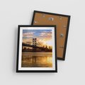 Plakat w ramie 40x50 - Most w mieście - most, miasto - rama czarna