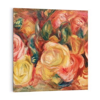 Obraz na płótnie 40x40 - "Róże" (1912), Pierre-Auguste Renoir - Reprodukcja - reprodukcja, obraz na płótnie