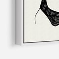Obraz w ramie 50x70 - Echa Piękna - piękno kobiecego ciała, kobieta - rama biała