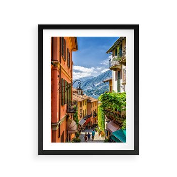 Plakat w ramie 30x40 - Tropienie Nieskończoności - uliczka, perspektywa - rama czarna