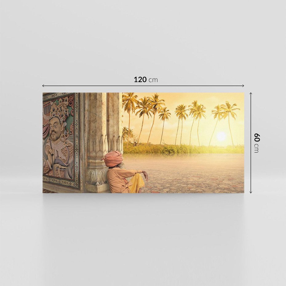 Obraz na płótnie 120x60 - Duch Indyjskiej Yogi - Indie, Azja