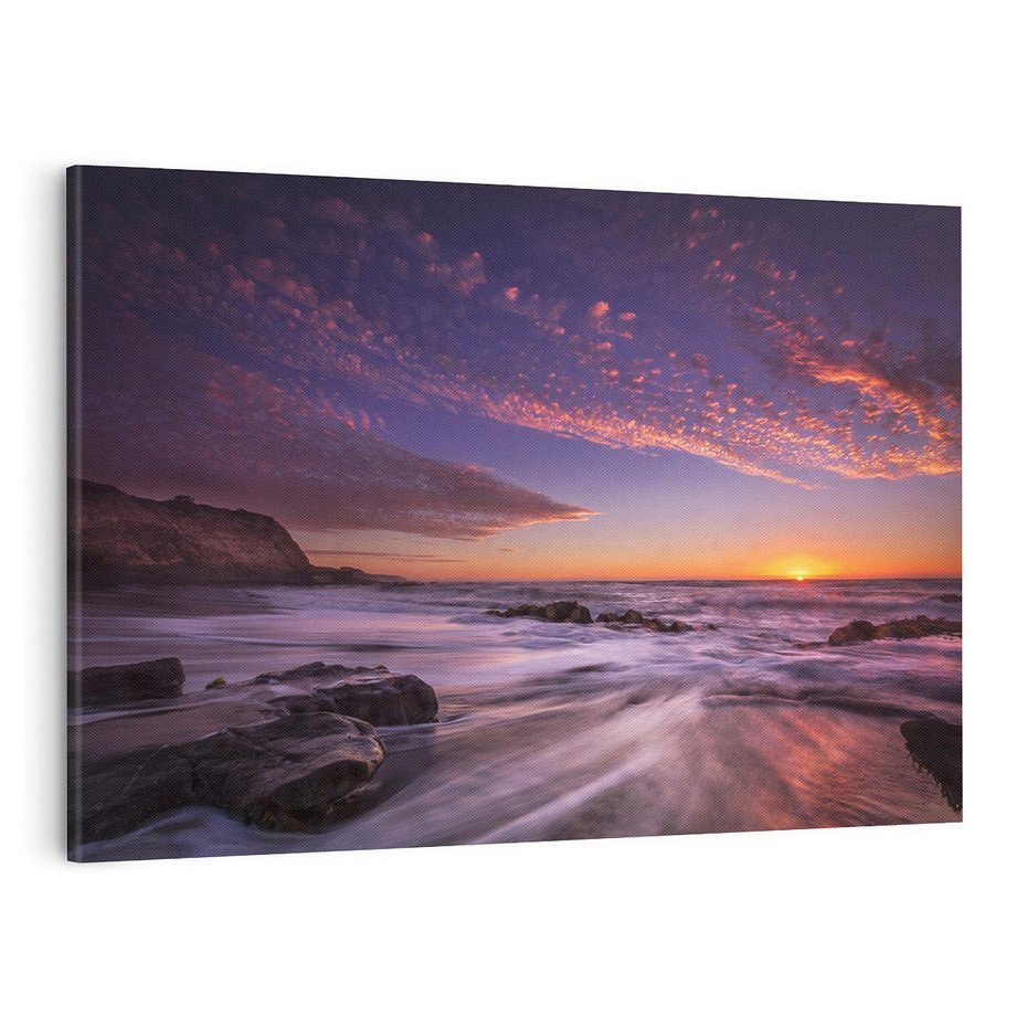 Obraz na płótnie 120x80 - Spojrzenie w głąb duszy - zachód słońca, zmierzch