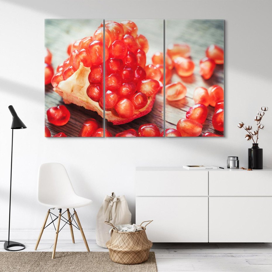 Obraz na płótnie 120x80 - Granatowa Inspiracja Kuchni - granat, kuchnia