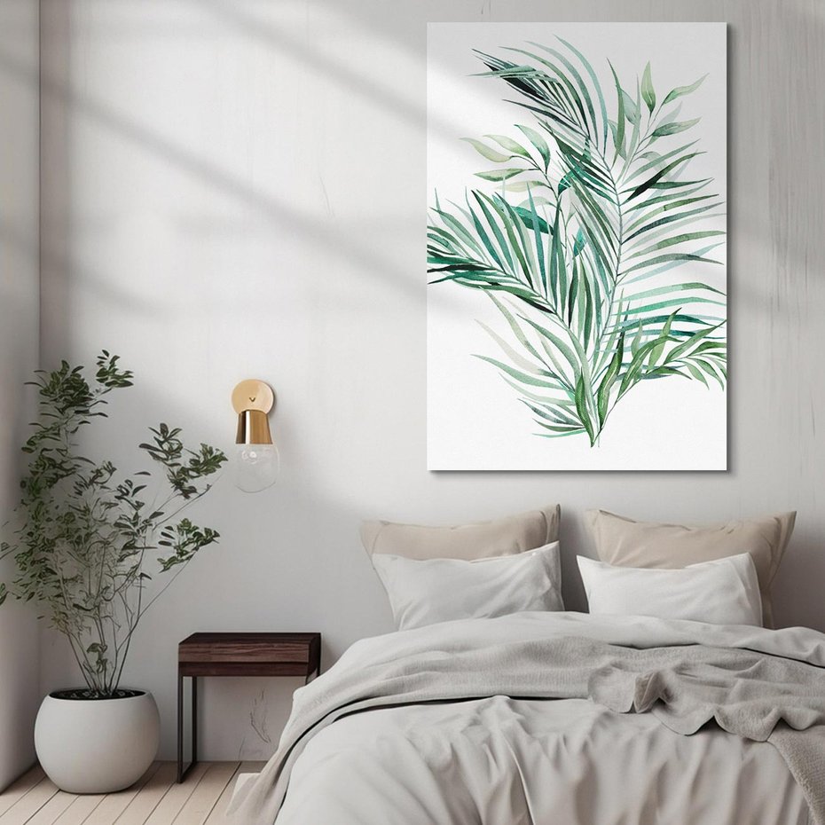 Obraz na płótnie 50x70 - Blask Natury - złote, liście