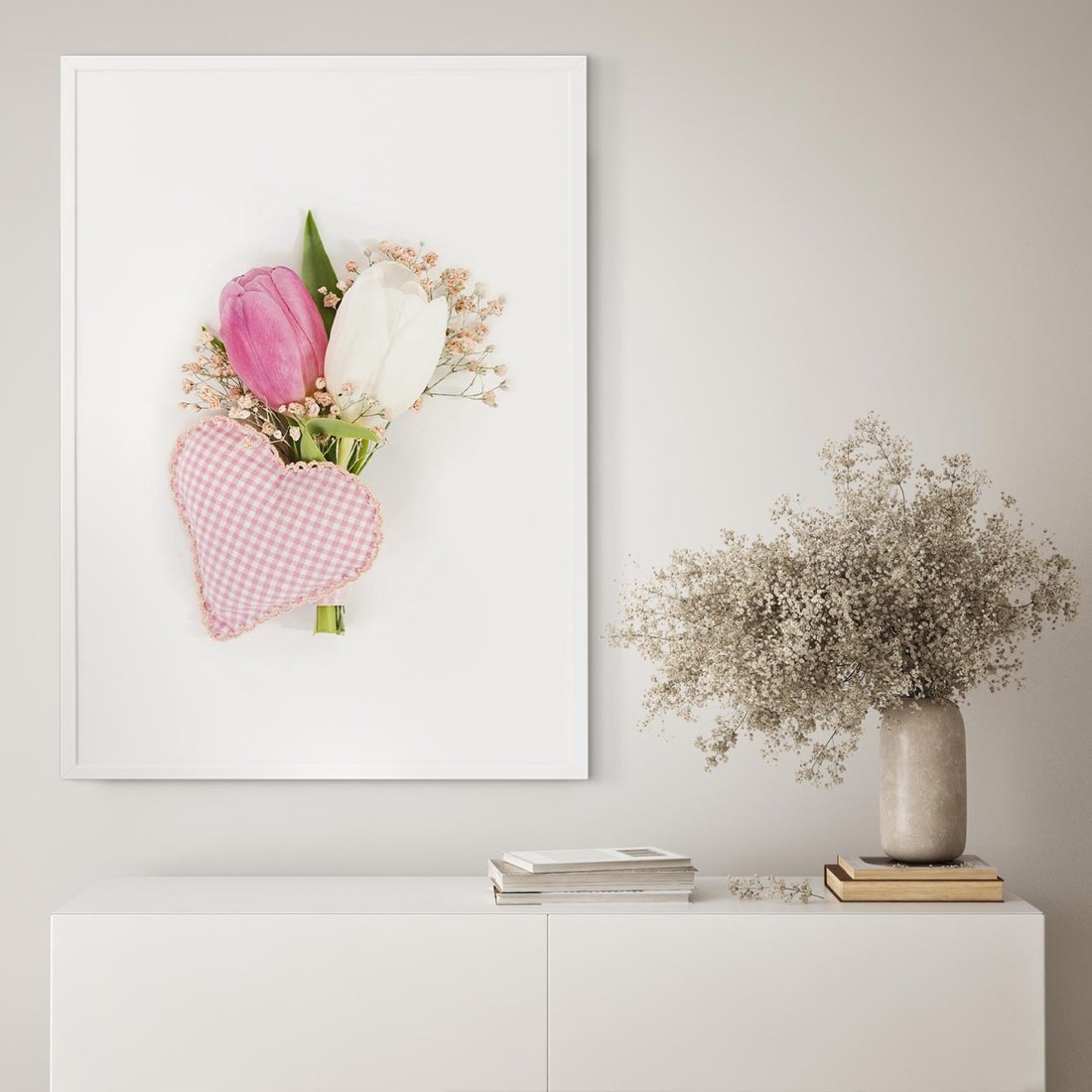 Plakat bez ramy 50x70 - Kolorowa Harmonia - kwiaty, bukiet