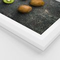 Plakat w ramie 30x40 - : Zdrowe kąski - kiwi, owoce - rama biała