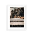 Plakat w ramie 30x40 - Fotografia w Ciepłych Barwach - odcienie brązu, fotografia - rama biała