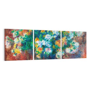 Obraz na płótnie 90x30 - Chryzantemy (1881–1882), Pierre-Auguste Renoir - Reprodukcja - reprodukcja, obraz na płótnie