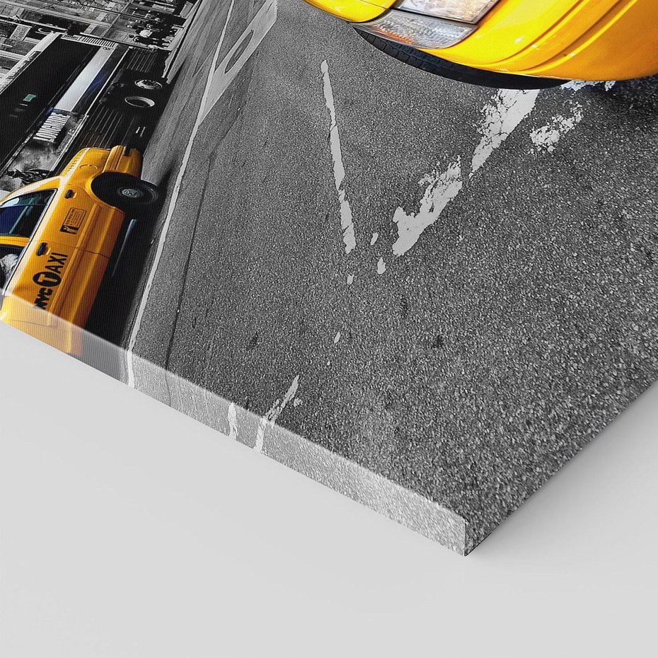 Obraz na płótnie 80x120 - Dynamiczny TAXI w Nowym Jorku - TAXI, NY