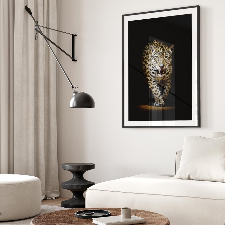 Plakat bez ramy 40x50 - Elegancja lamparta - lampart, pantera