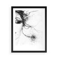 Plakat w ramie 50x70 - Eksplozja Kolorów - akwarela, abstrakcja - rama czarna