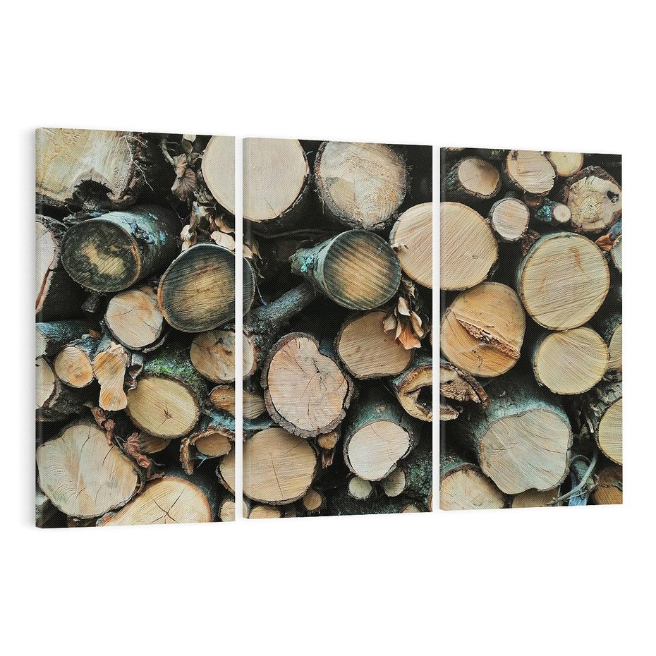 Obraz na płótnie 120x80 - Bliskość Natury - drewno, las