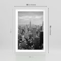 Plakat w ramie 50x70 - Majestatyczne Wysokości - Nowy Jork, wieżowce - rama biała