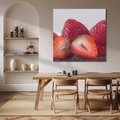 Obraz na płótnie 30x30 - Truskawki Słodki Raj - truskawki, owoce